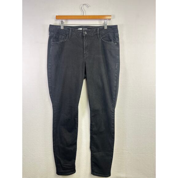 Woman's Old Navy Black Pop Icon Skinny Jeans - Size 14 Long - Picture 1 of 11